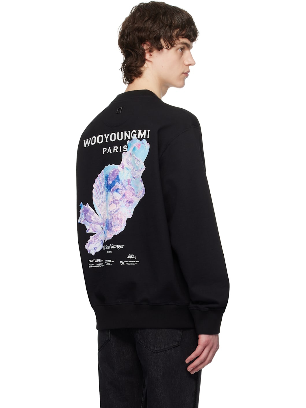 Black 3D Coral Back Logo Sweatshirt - 3