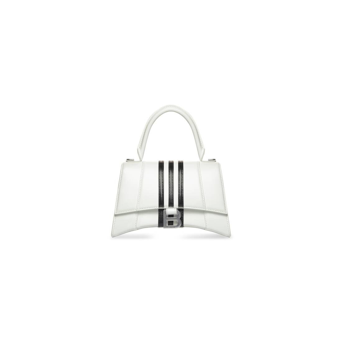 Women's Hourglass Small Handbag Box in Black