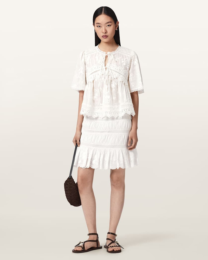 MASIE TIERED MINI SKIRT 5