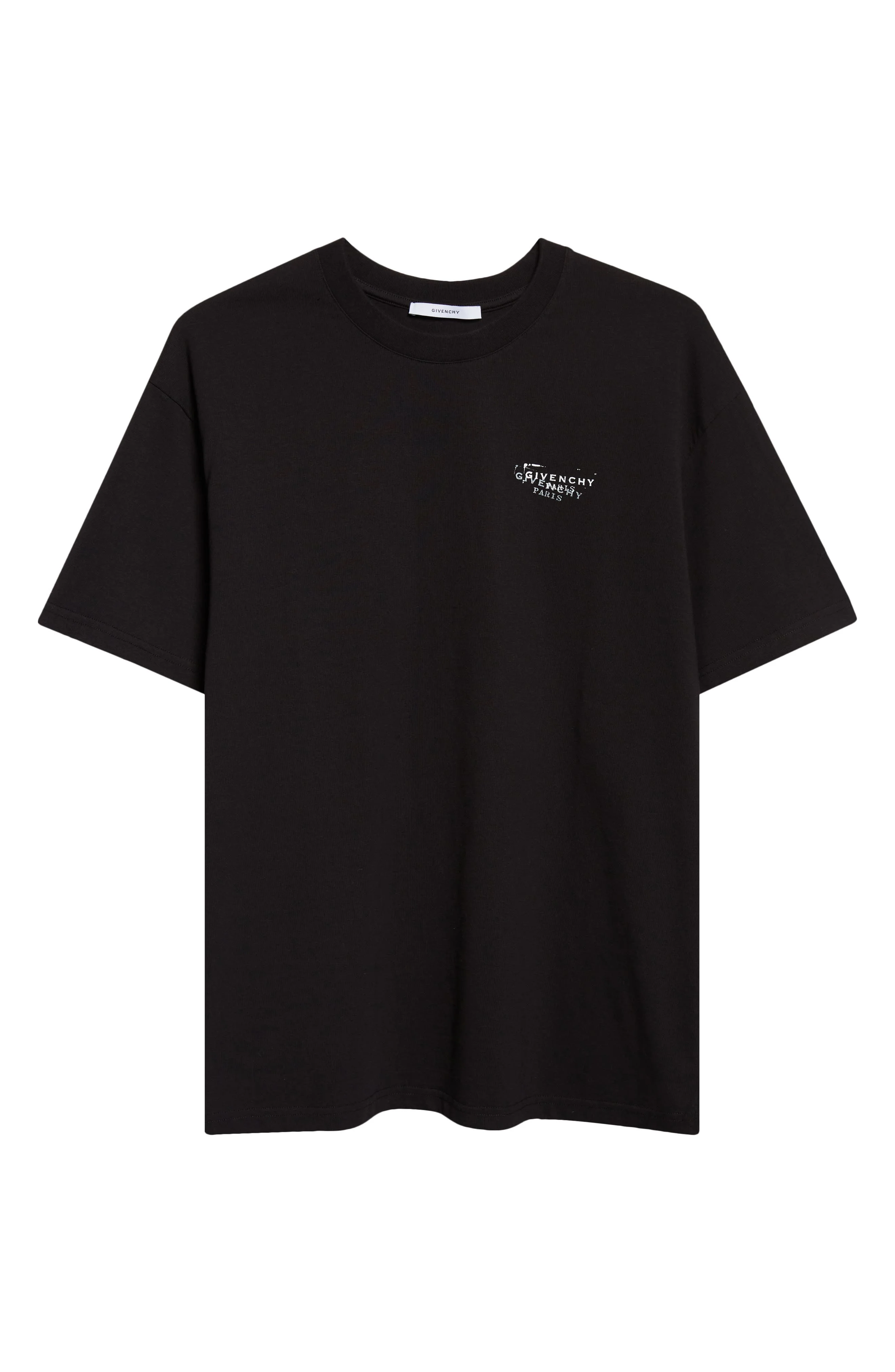 Givenchy Stamp Logo Regular Fit Graphic T-Shirt in Black at Nordstrom - 1