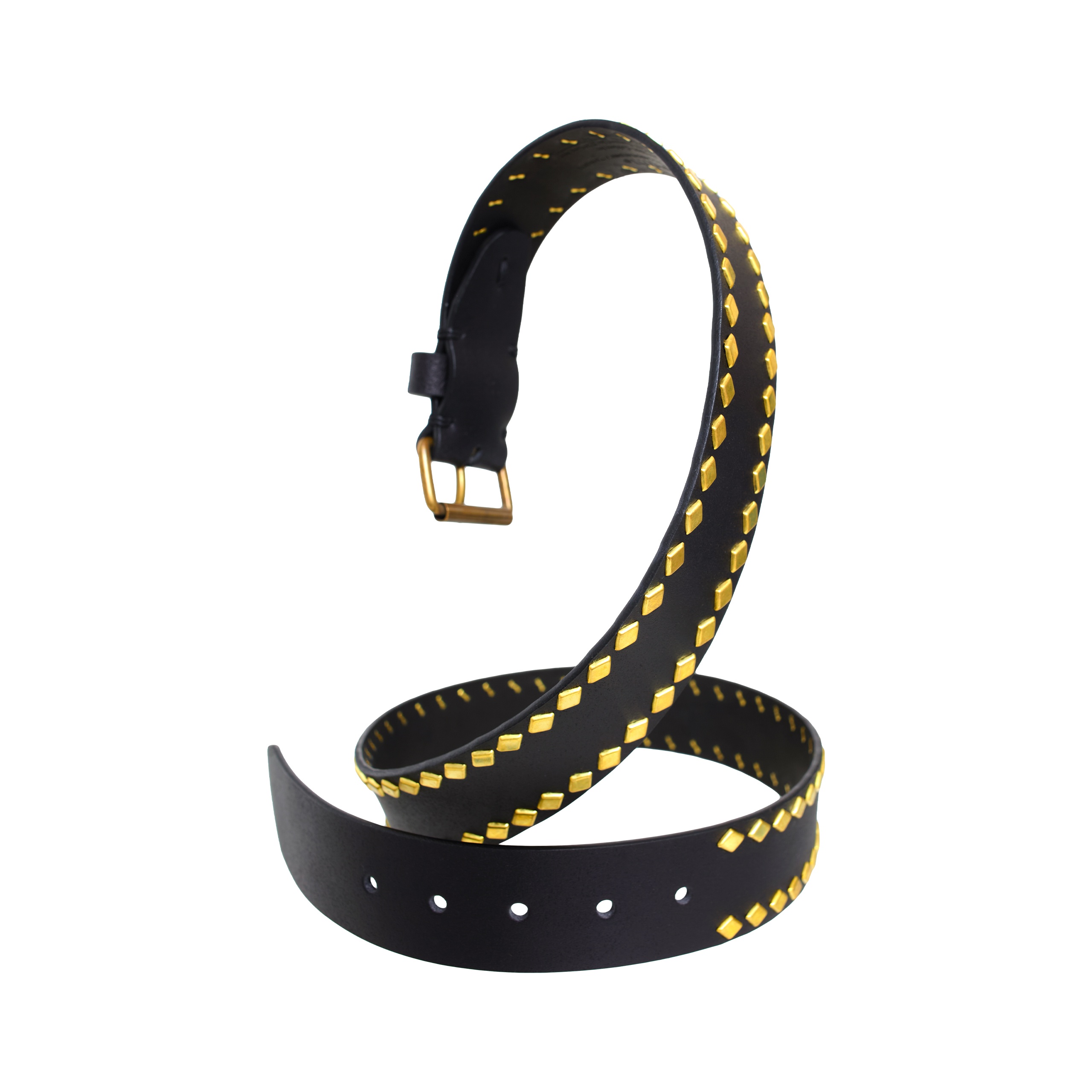 STUDS LEATHER BELT - 3