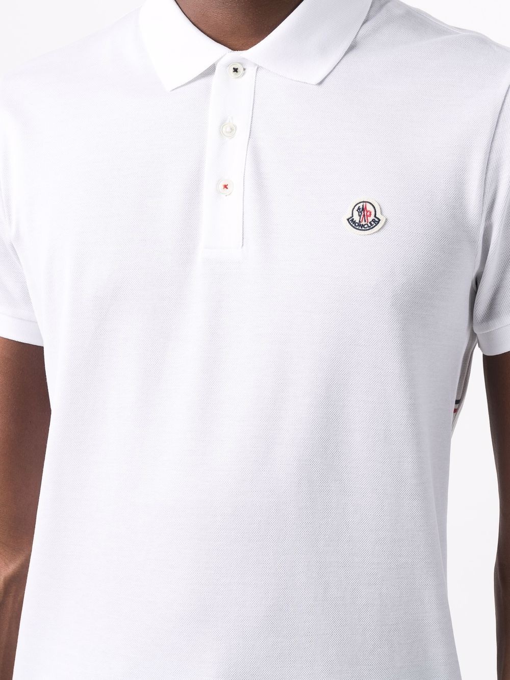 logo-patch polo shirt - 5