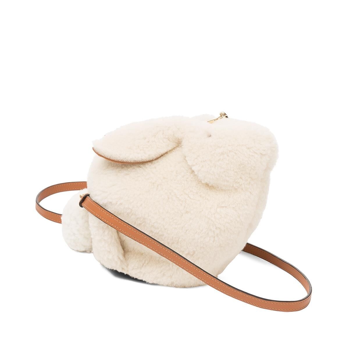 Mini Bunny bag in shearling - 1