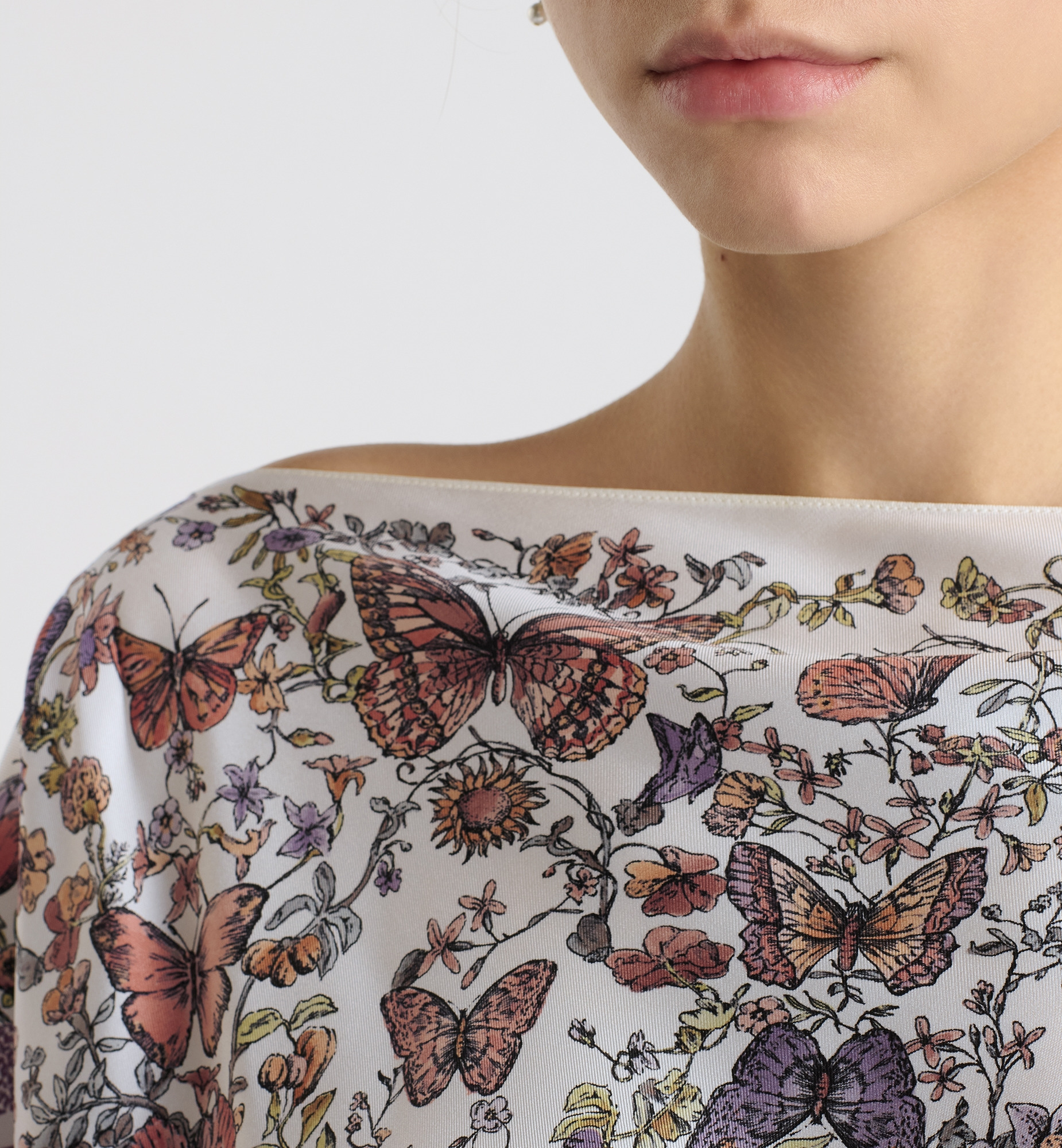 Toile de Jouy Papillon Dior Silk Top - 3
