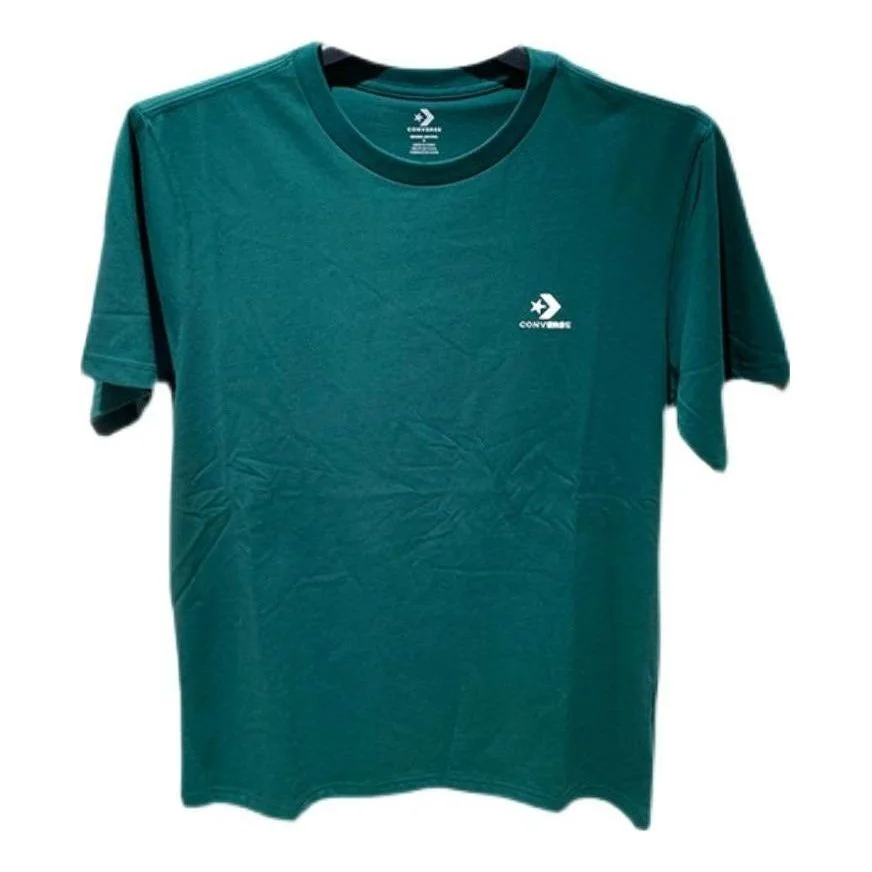 Converse Go-To Embroidered Star Chevron Standard-Fit T-Shirt 'Green' 10023876-A03 - 1