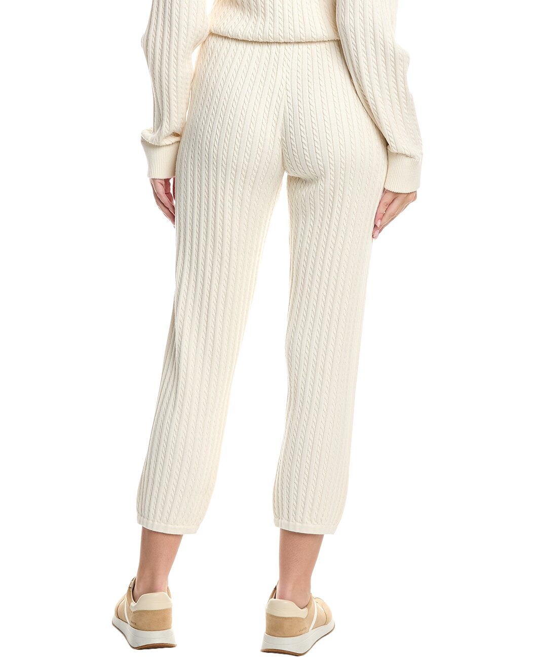 SIMKHAI Cable Cashmere-Blend Jogger Pant - 2