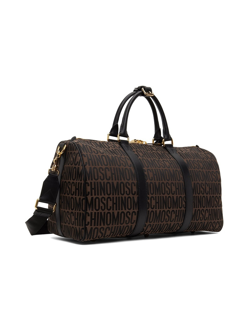 Brown Logo Duffle Bag 3