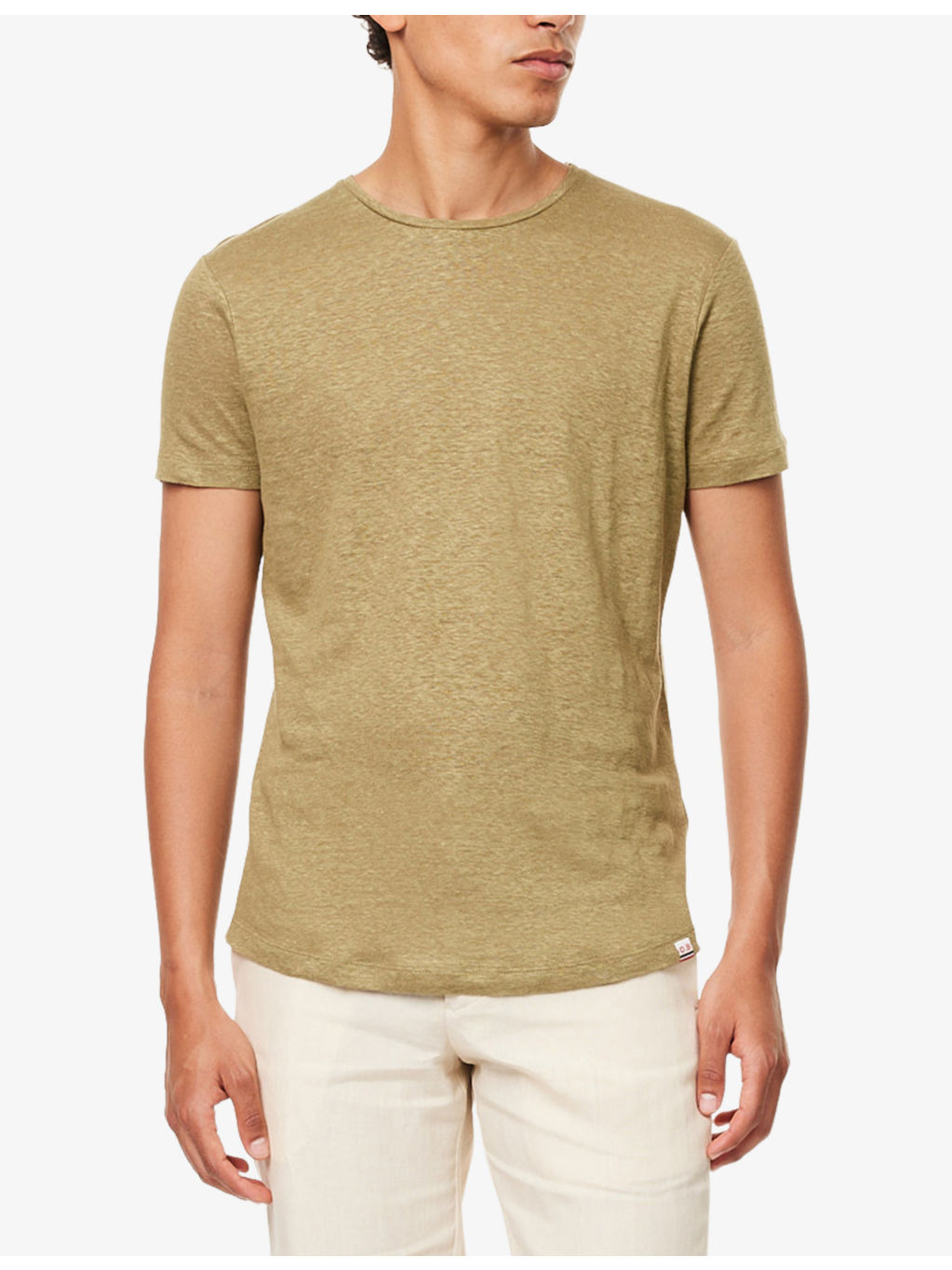 OB-T Crewneck Linen-Jersey T-Shirt - 3