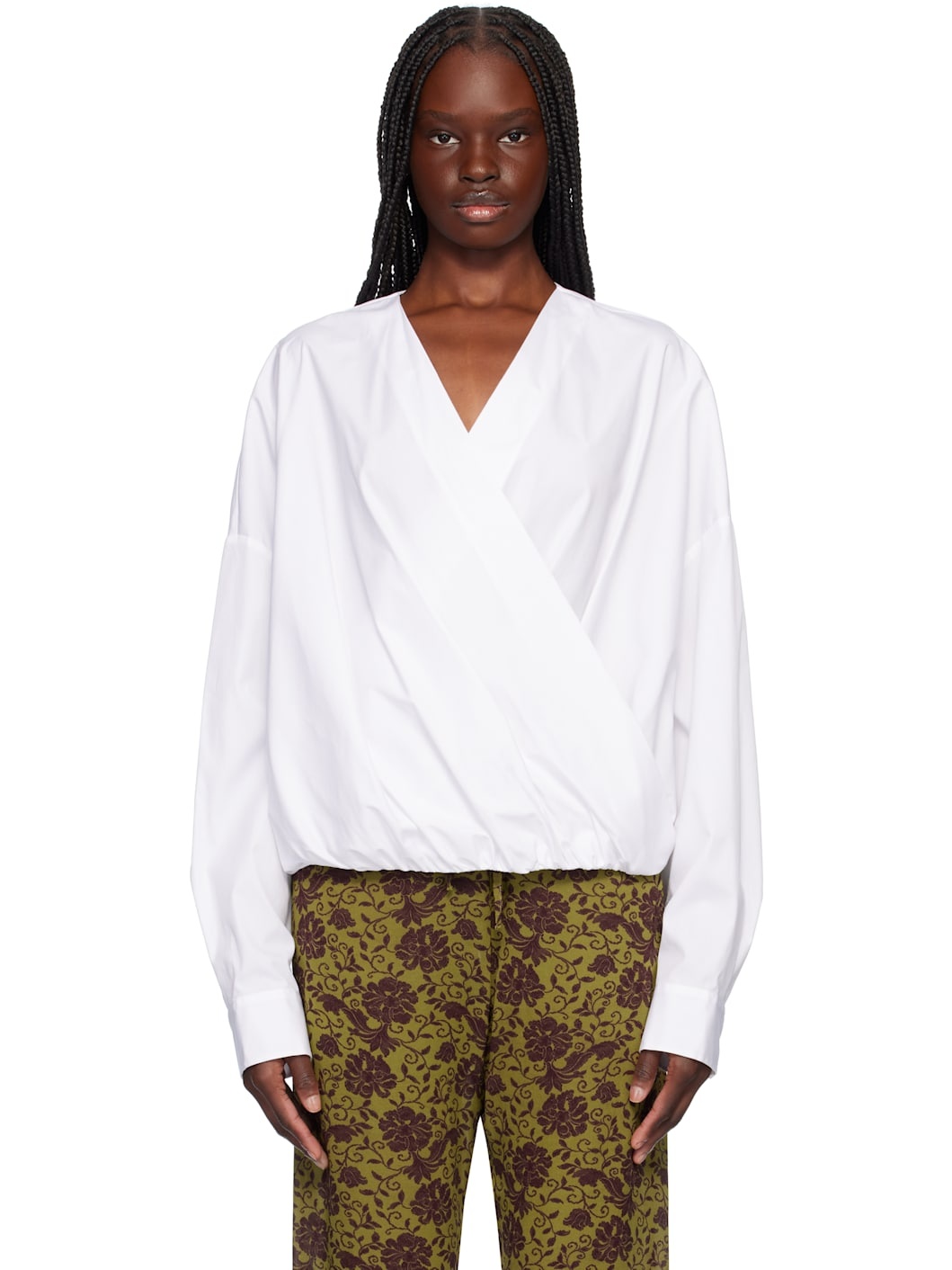 White Twisted Shirt - 1