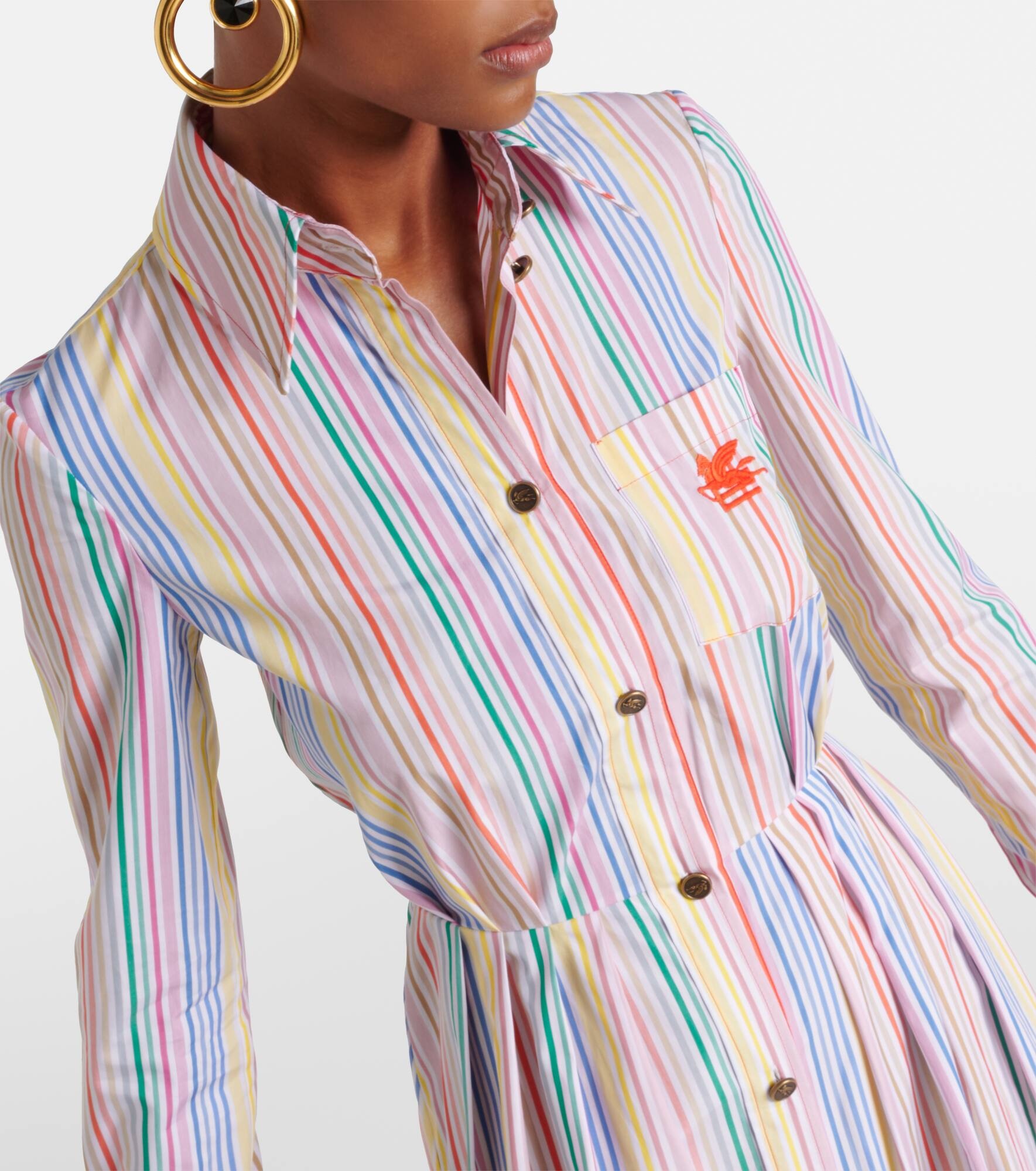 ワンピース Etro Striped Shirt Dress Etro Striped cotton shirt dress | mytheresa | REVERSIBLE