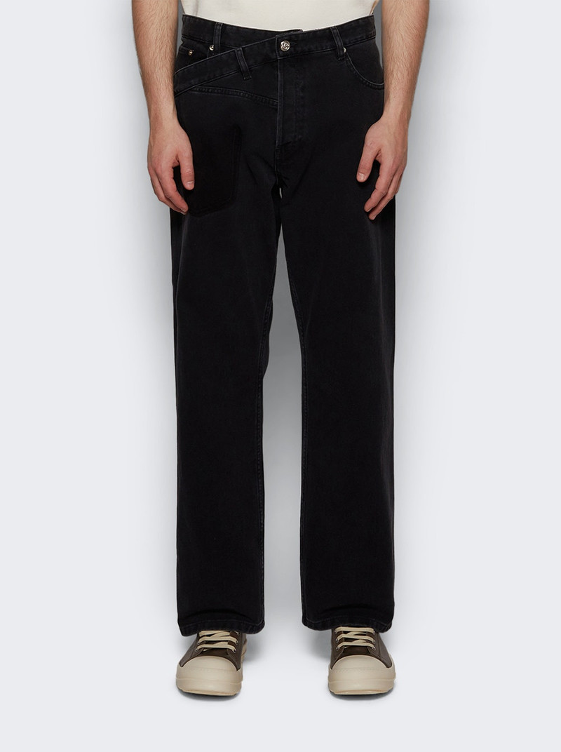 BLUEMARBLE Twisted Seam Trompe L'oeil Jeans Black outlook