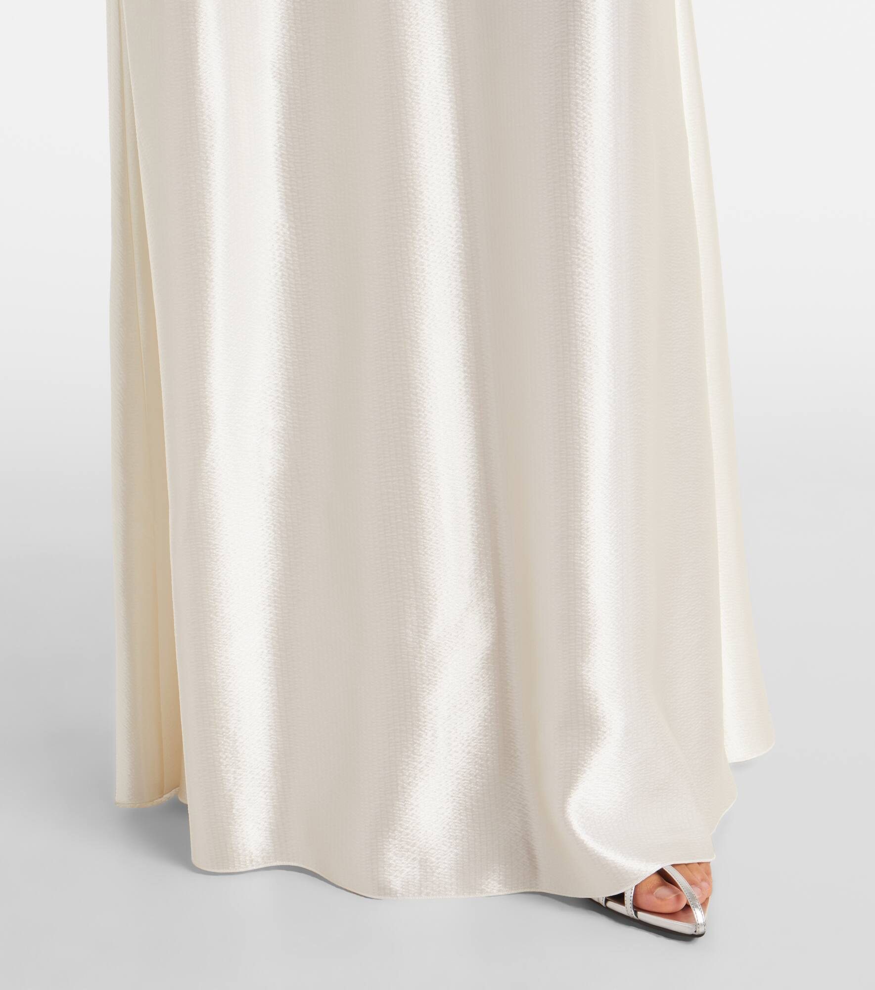 Mila satin maxi dress - 6
