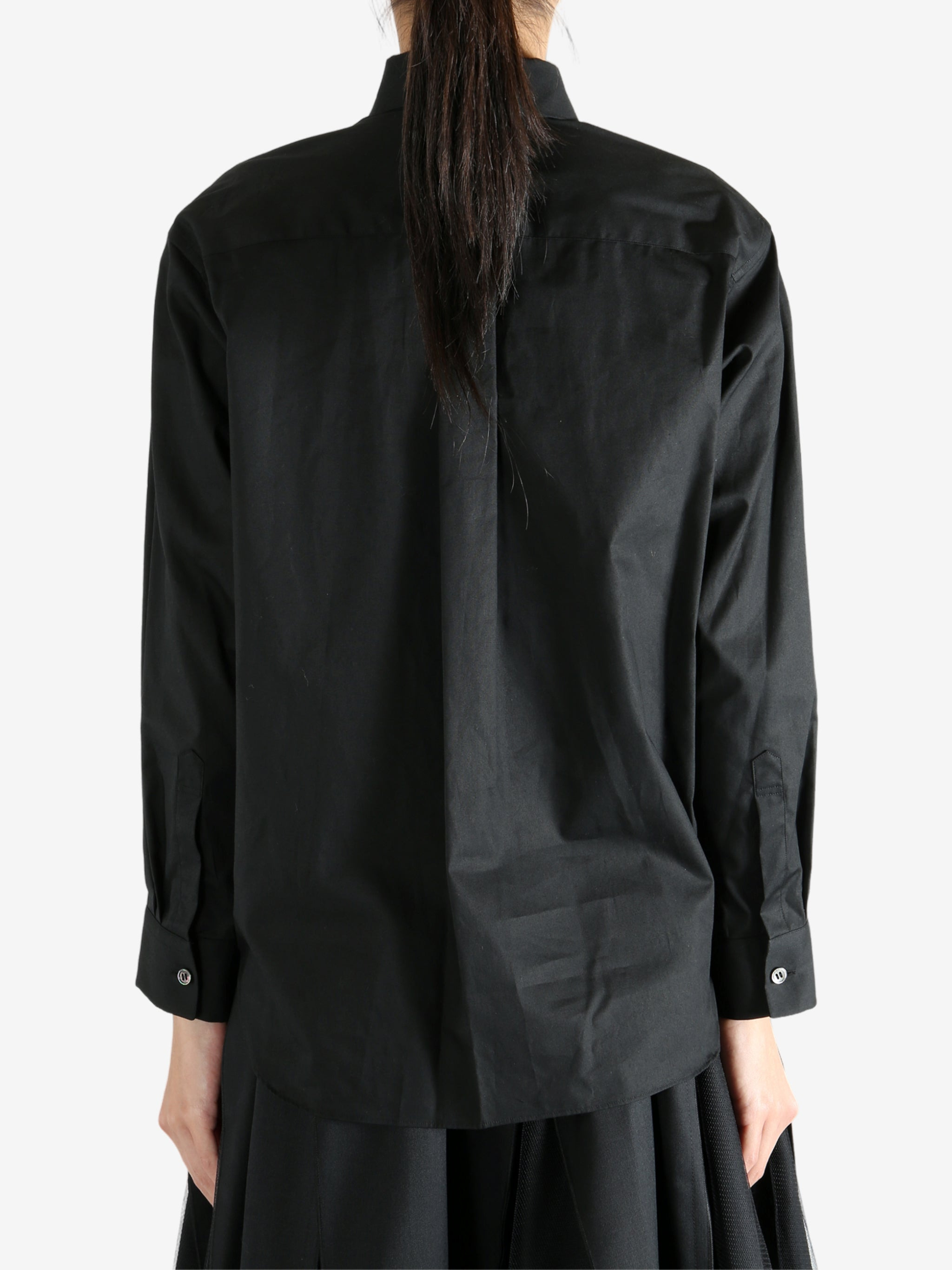 COMME DES GARCONS TAO - Women Lace-Trimmed Button-Down Shirt - 3