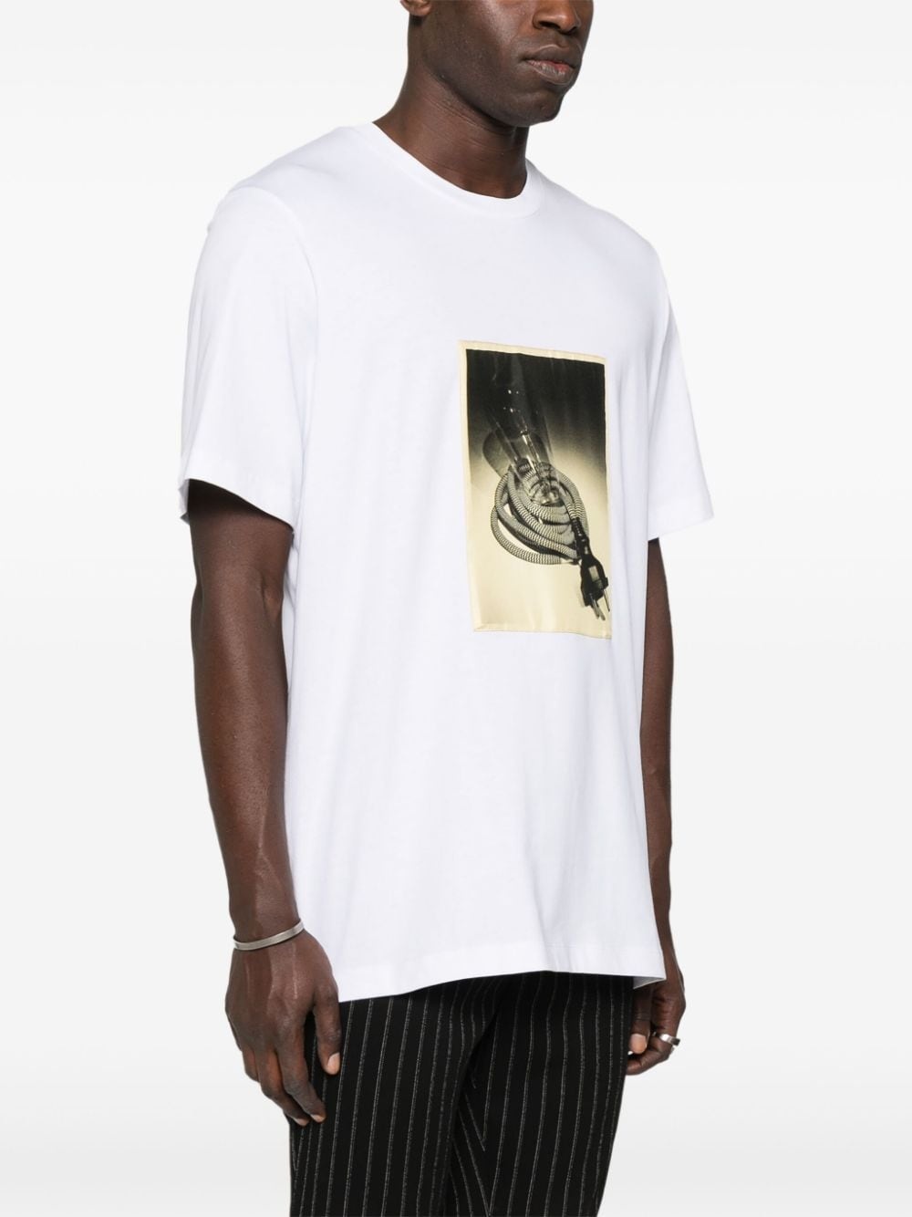 logo-print cotton T-shirt - 3