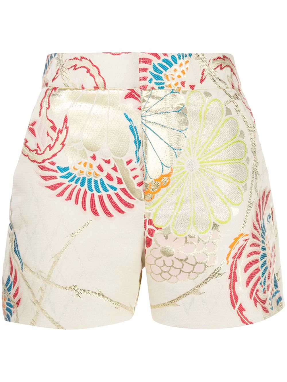 embroidered tailored shorts - 1