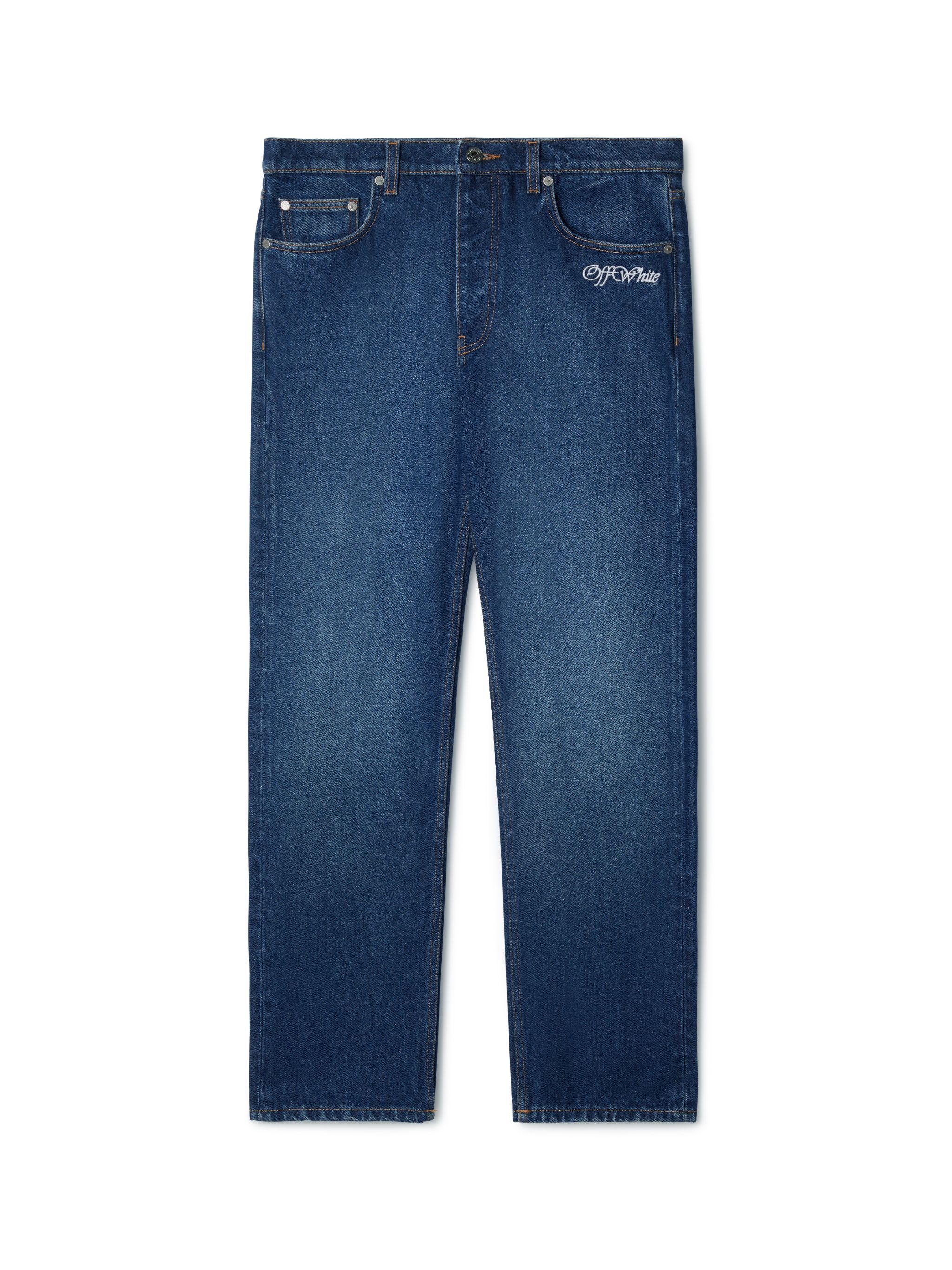 Script Tapered Jeans - 1