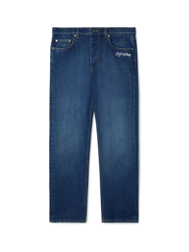 Script Tapered Jeans 1