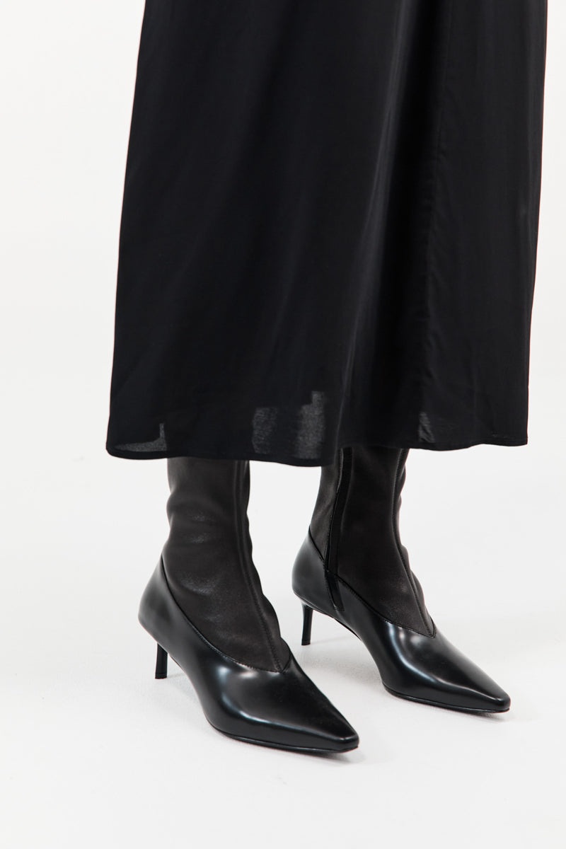 Sock Ankle Boot - Black - 2