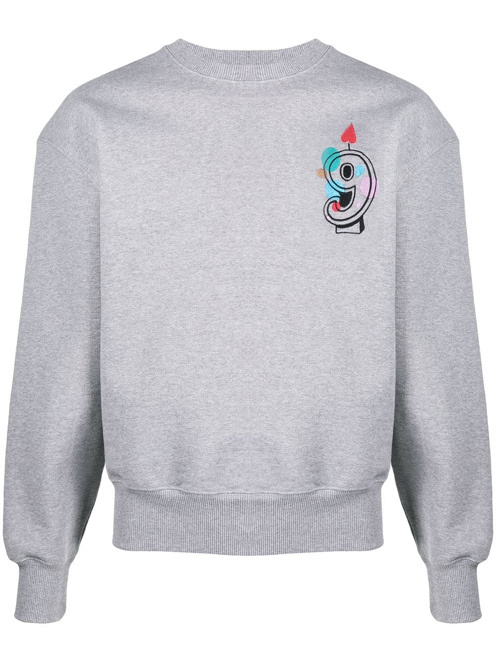 nine embroidery sweatshirt - 1