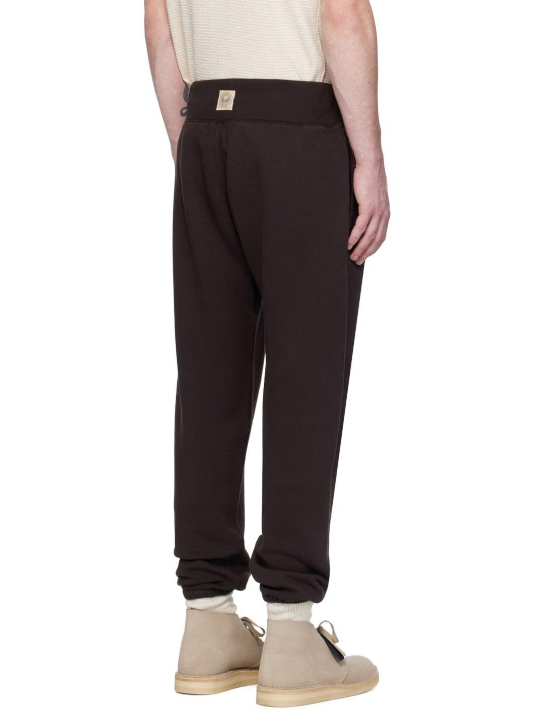Black Garment-Dyed Sweatpants - 3