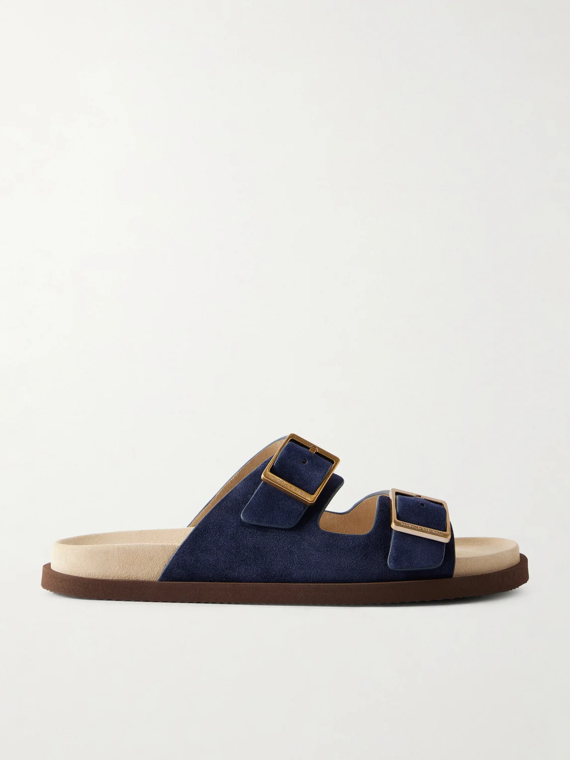 Buckled Suede Sandals - 1