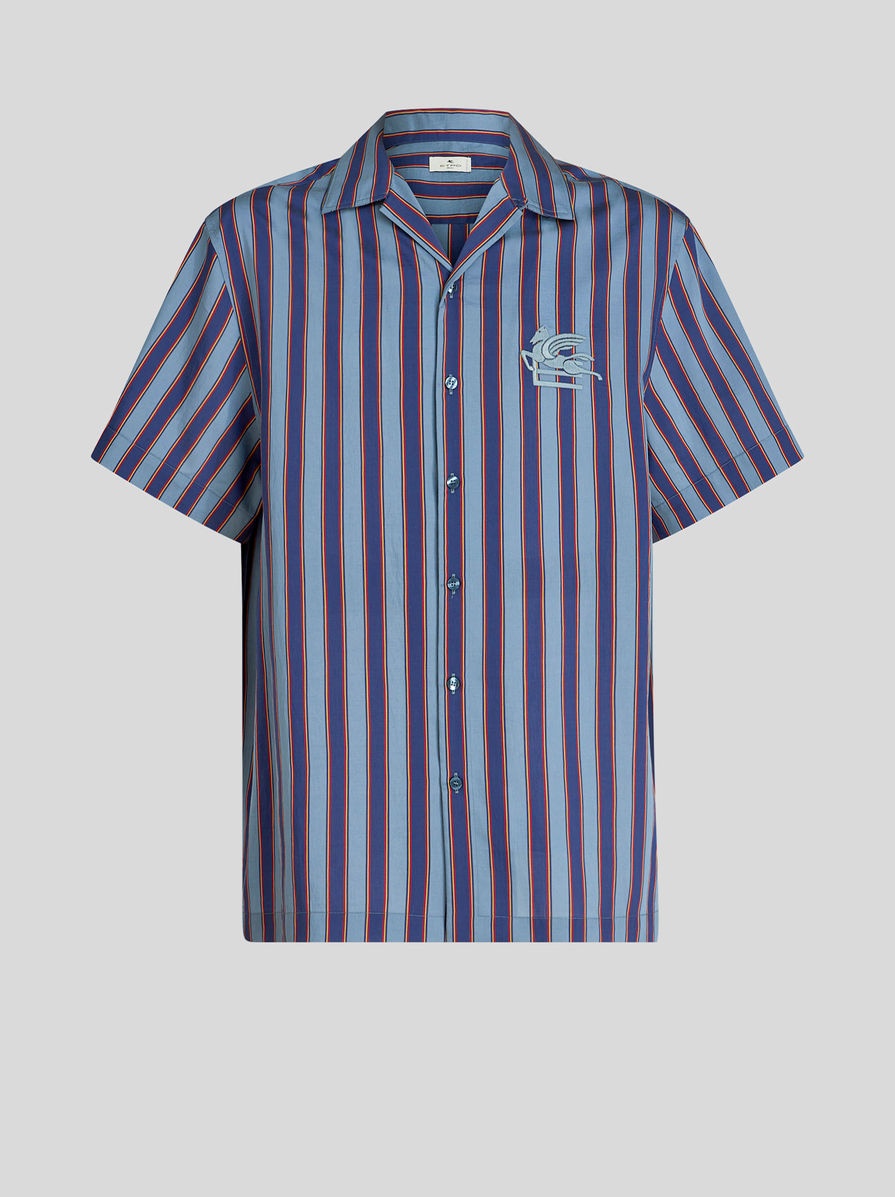 STRIPED BOWLING SHIRT - 1