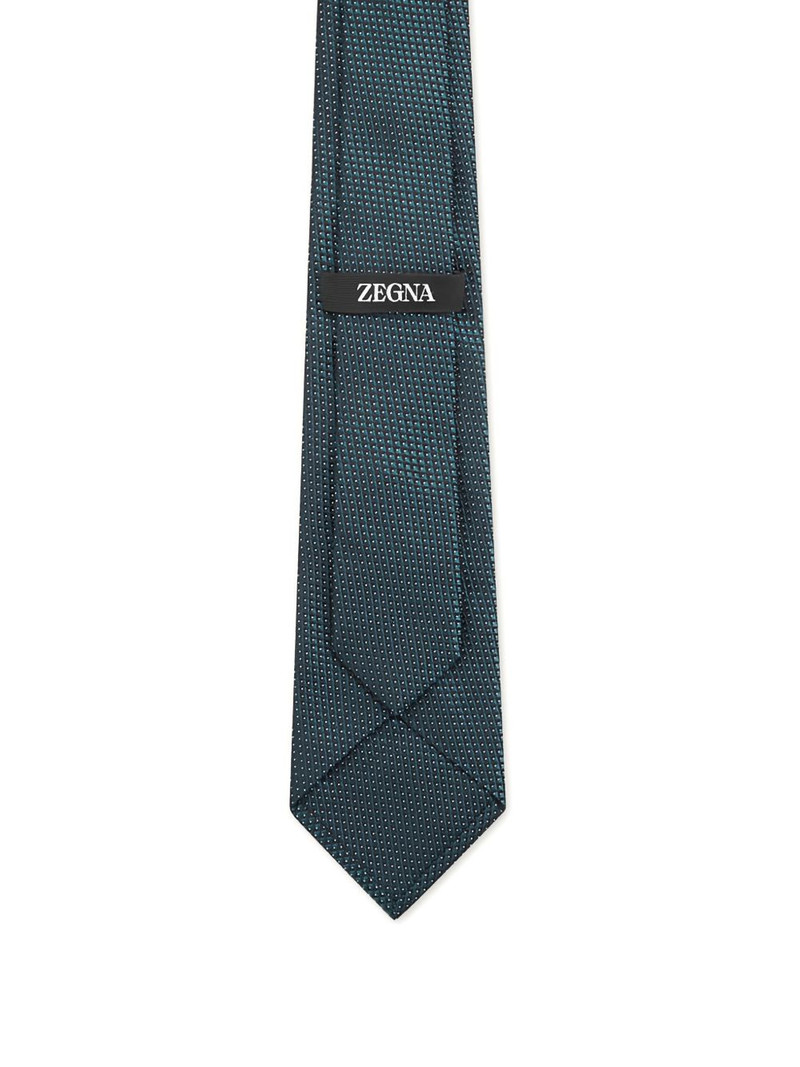 ZEGNA patterned silk tie outlook