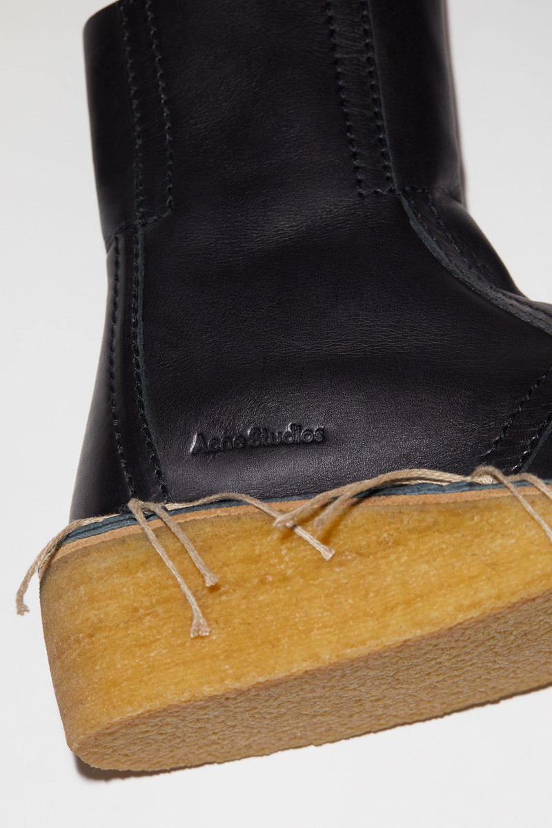 Leather ankle boots - Black 4