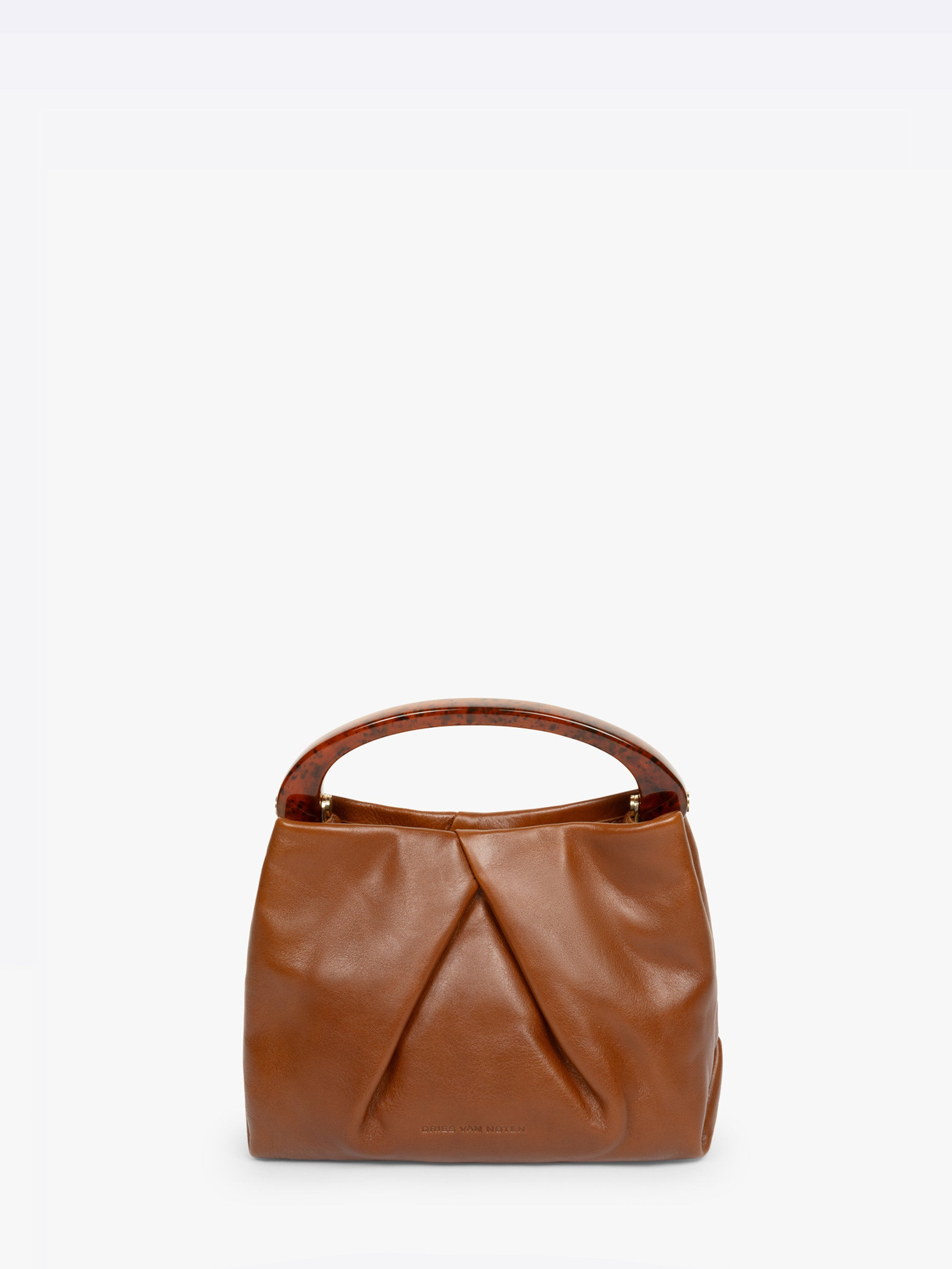 SMALL PLEATED LEATHER BAG - 4