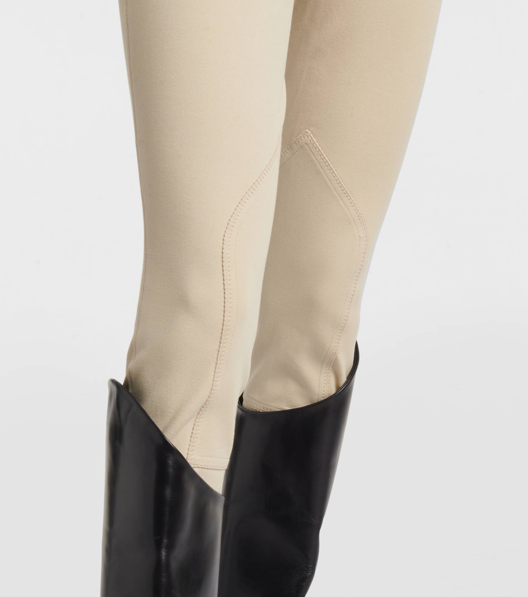 Doris cotton-blend twill slim pants - 5