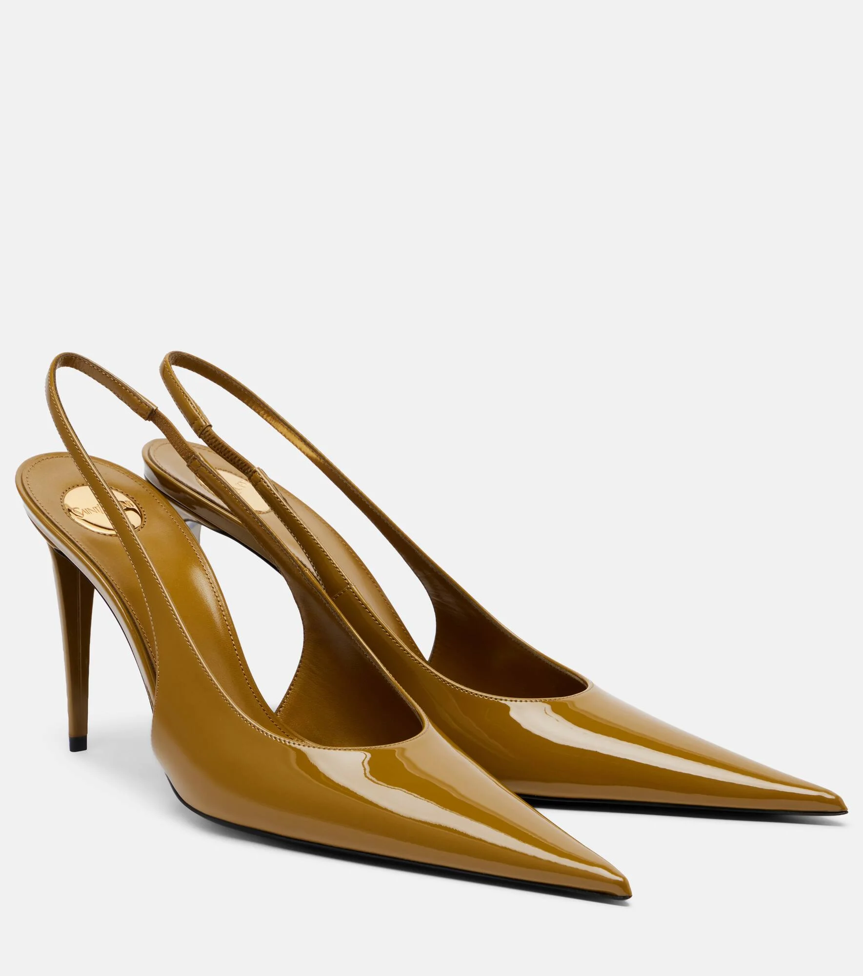 Guermantes patent leather slingback pumps - 1