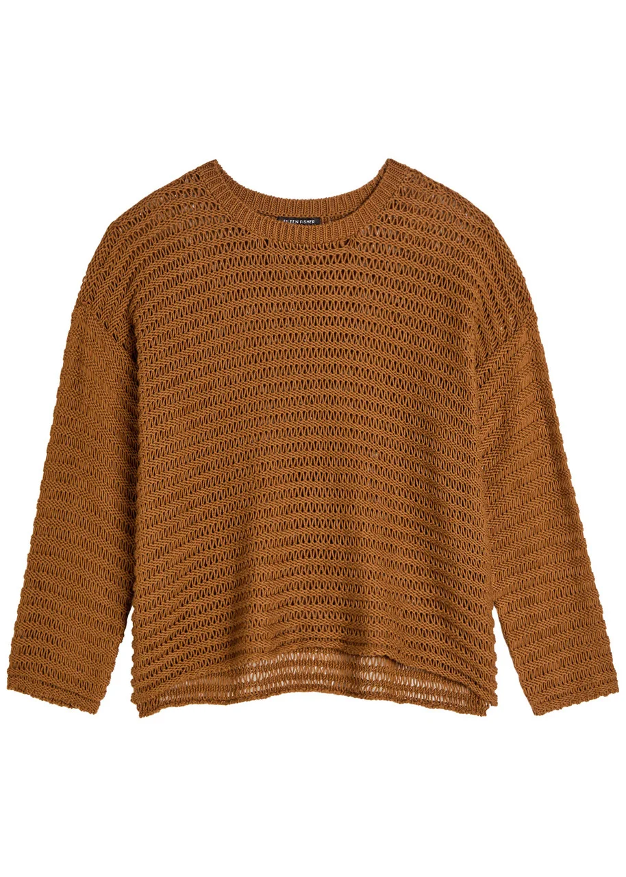 Eileen Fisher Open-knit Cotton Jumper - 1