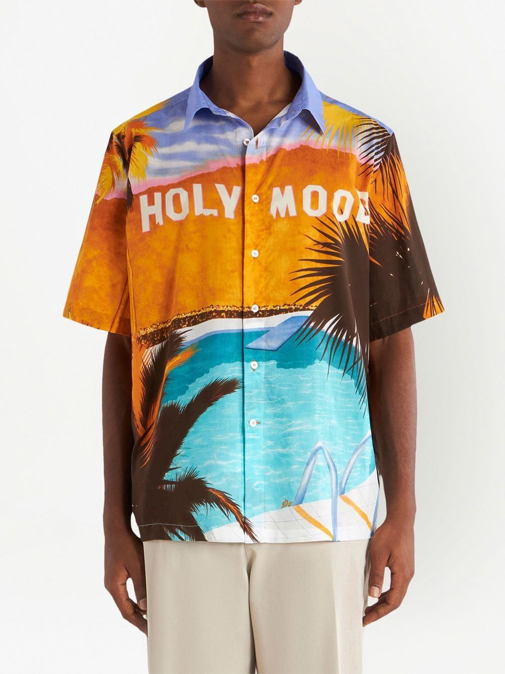 graphic-print short-sleeve shirt - 2