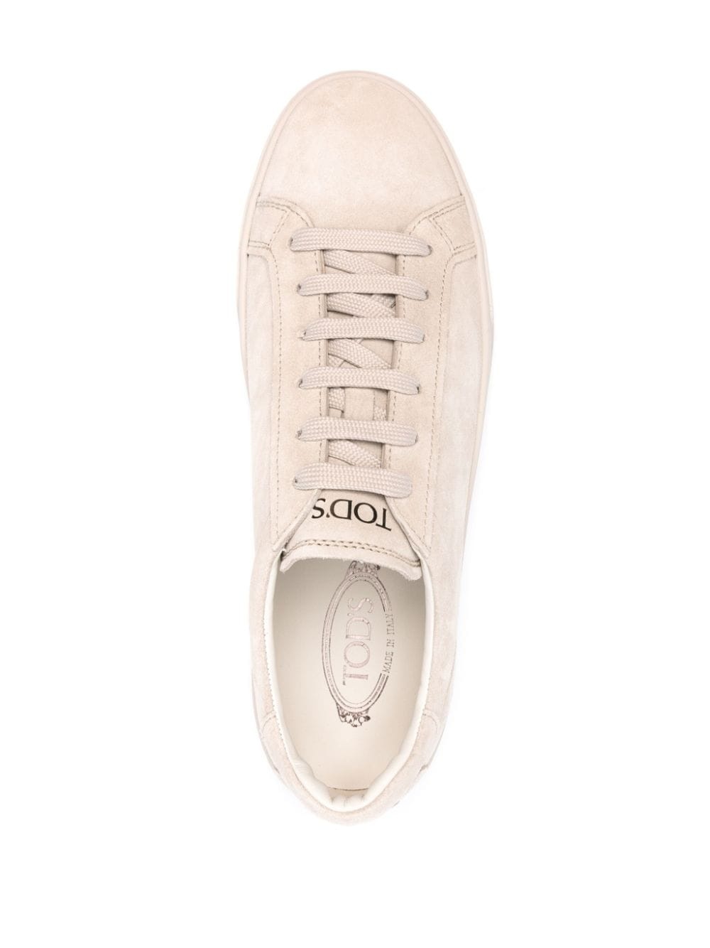 logo-print suede sneakers - 4