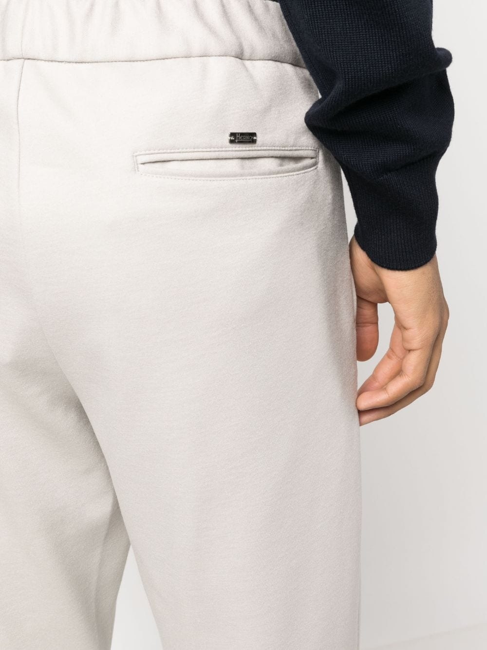 drawstring straight-leg trousers - 5