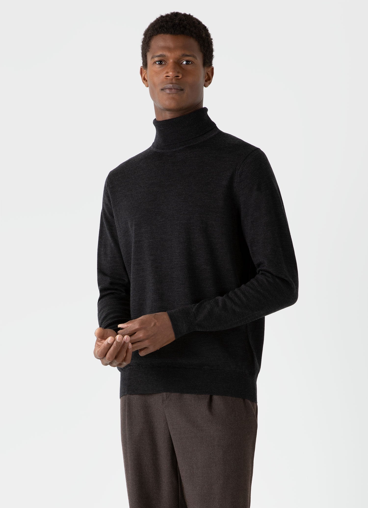 Fine Merino Wool Roll Neck - 2