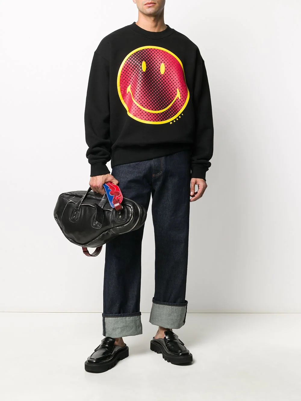 smile-print sweatshirt - 2