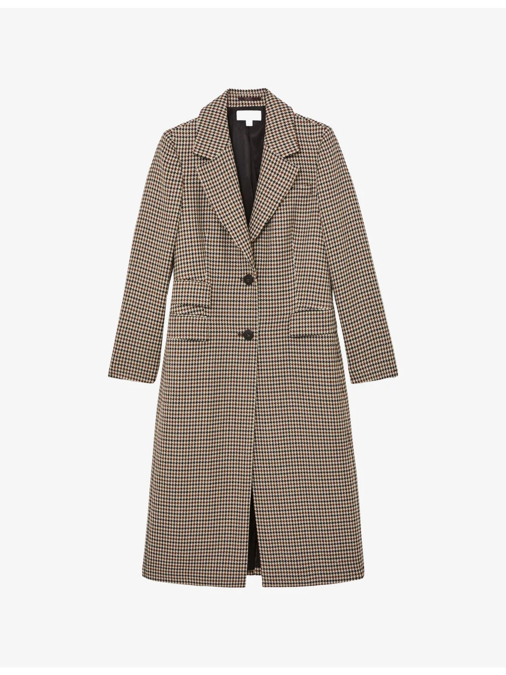 Karina Checked Wool-Blend Coat - 1