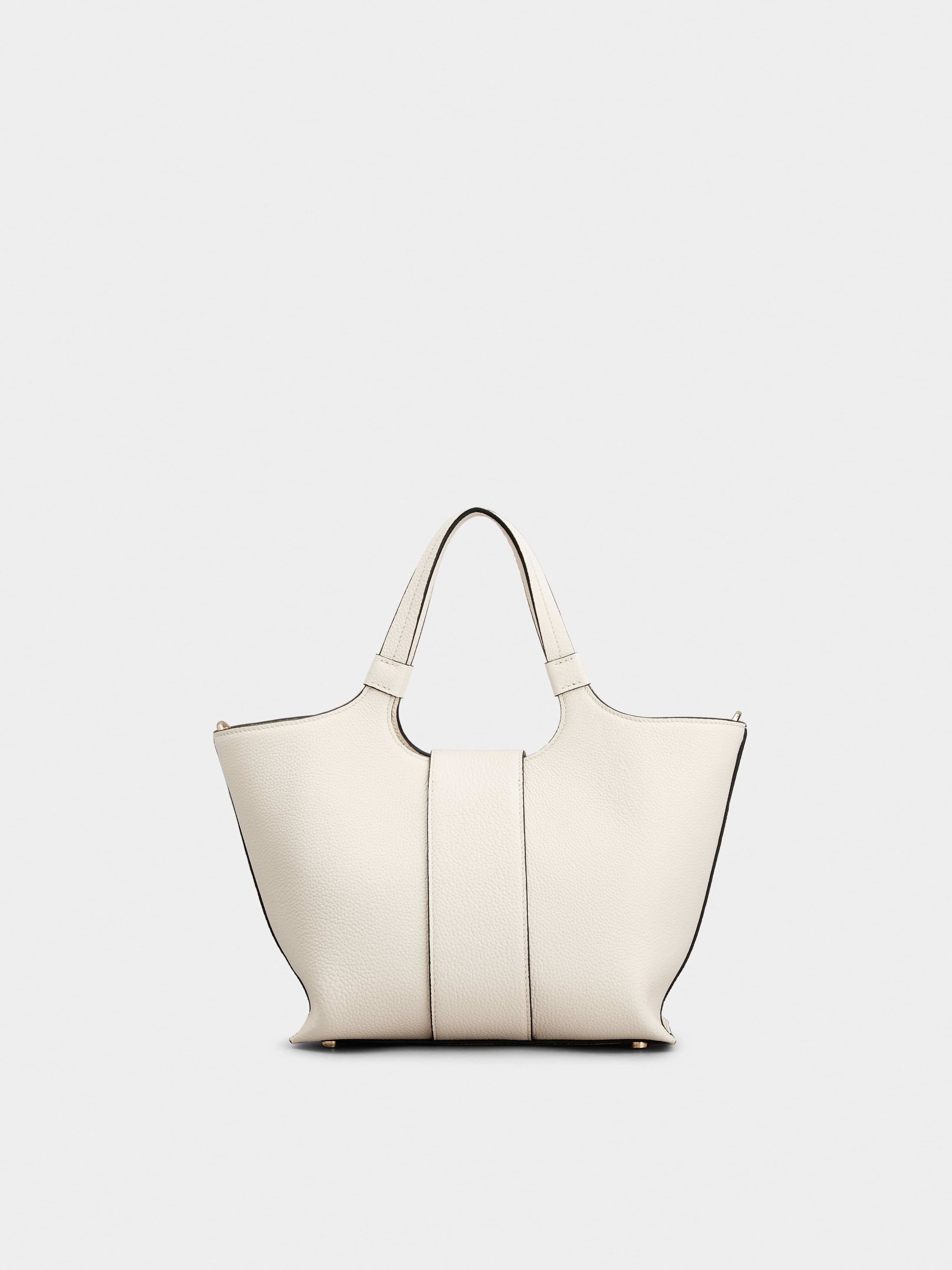 Viv' Choc Mini Shopping Bag in Leather - 4