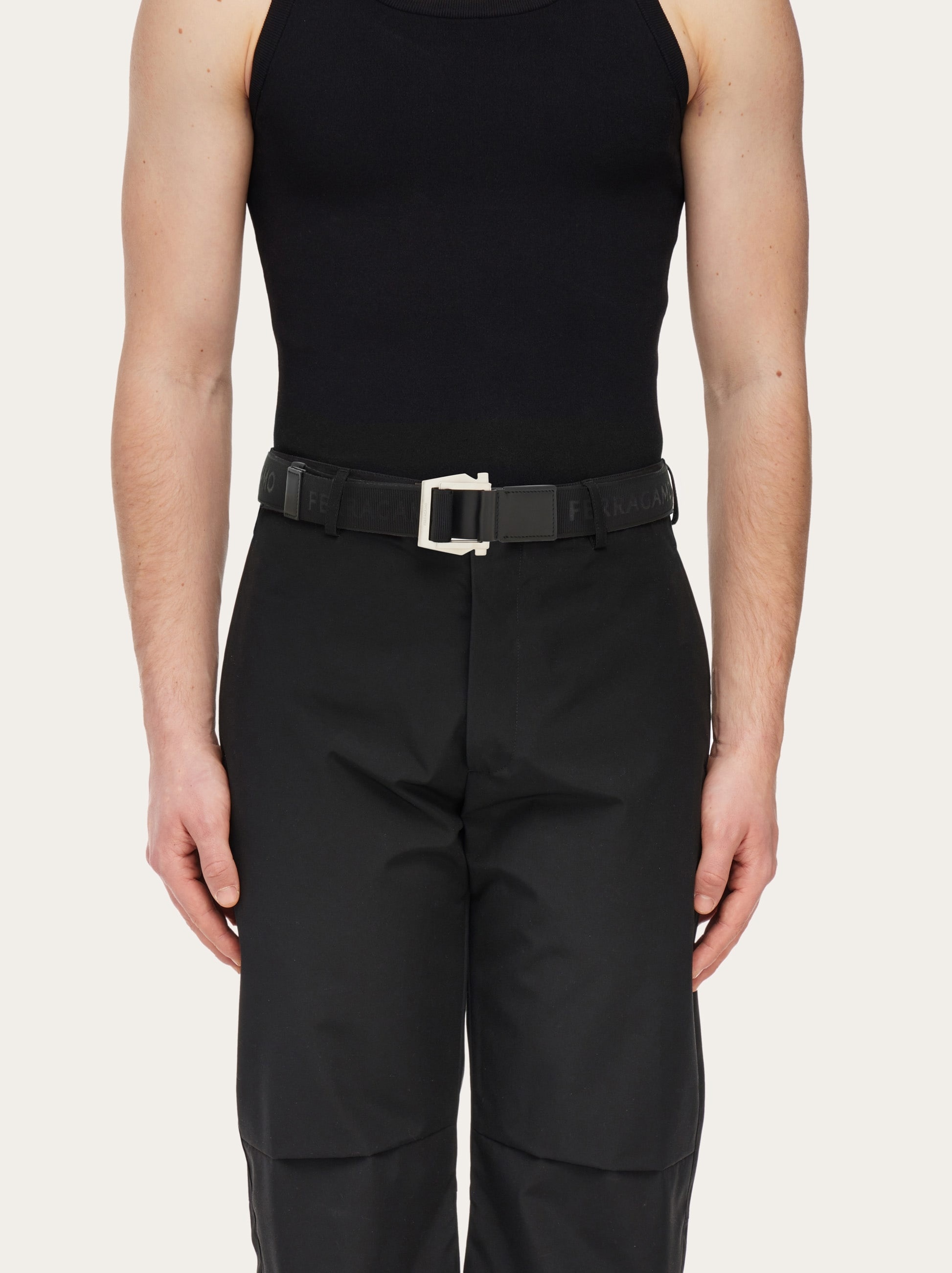 Belt with Gancini buckle - 4