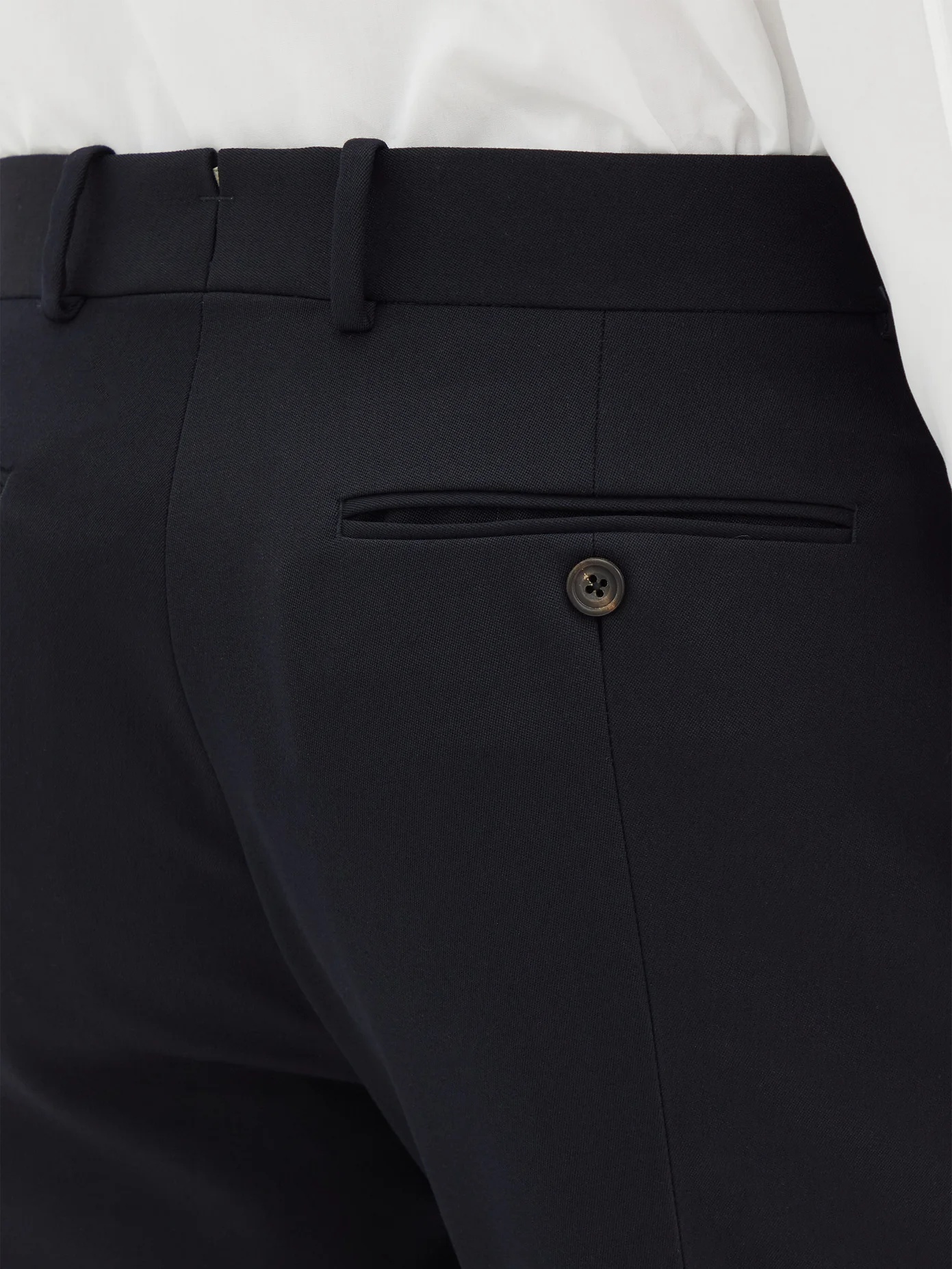 Tapered-leg wool-crepe suit trousers - 3