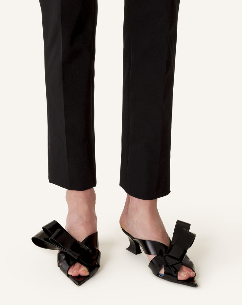 CADEAU LEATHER MULES WITH HEEL 8