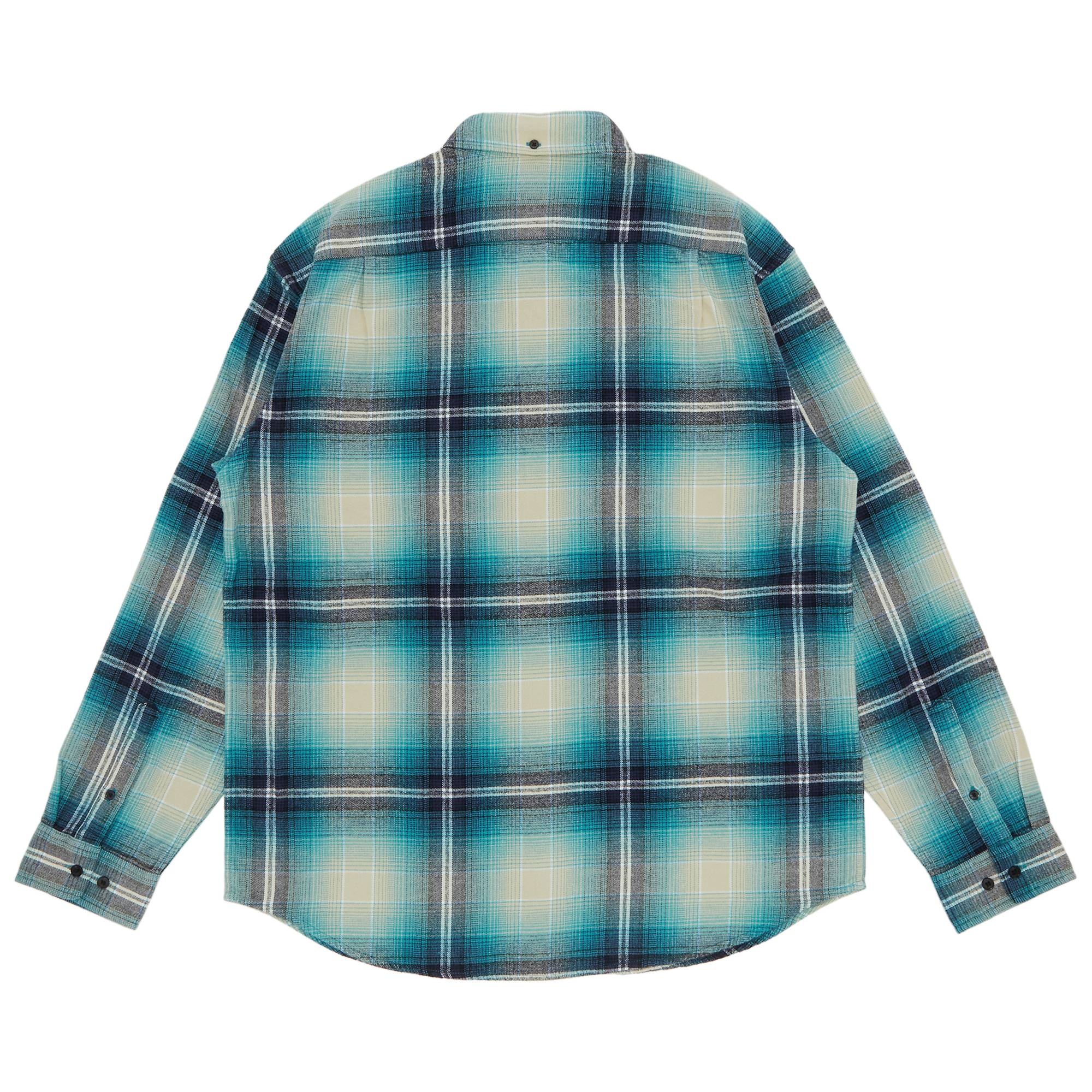 Supreme Supreme Shadow Plaid Flannel Shirt 'Blue' | REVERSIBLE