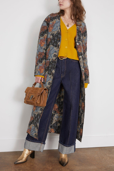 ULLA JOHNSON Theo Coat in Azure outlook