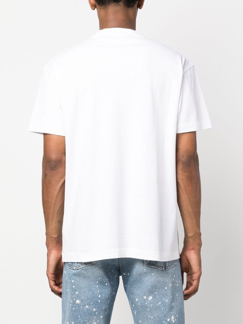 spray logo-print cotton T-shirt - 4