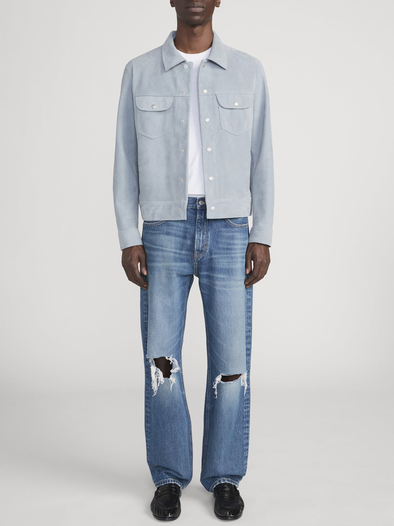 FRAME Suede Trucker Jacket outlook