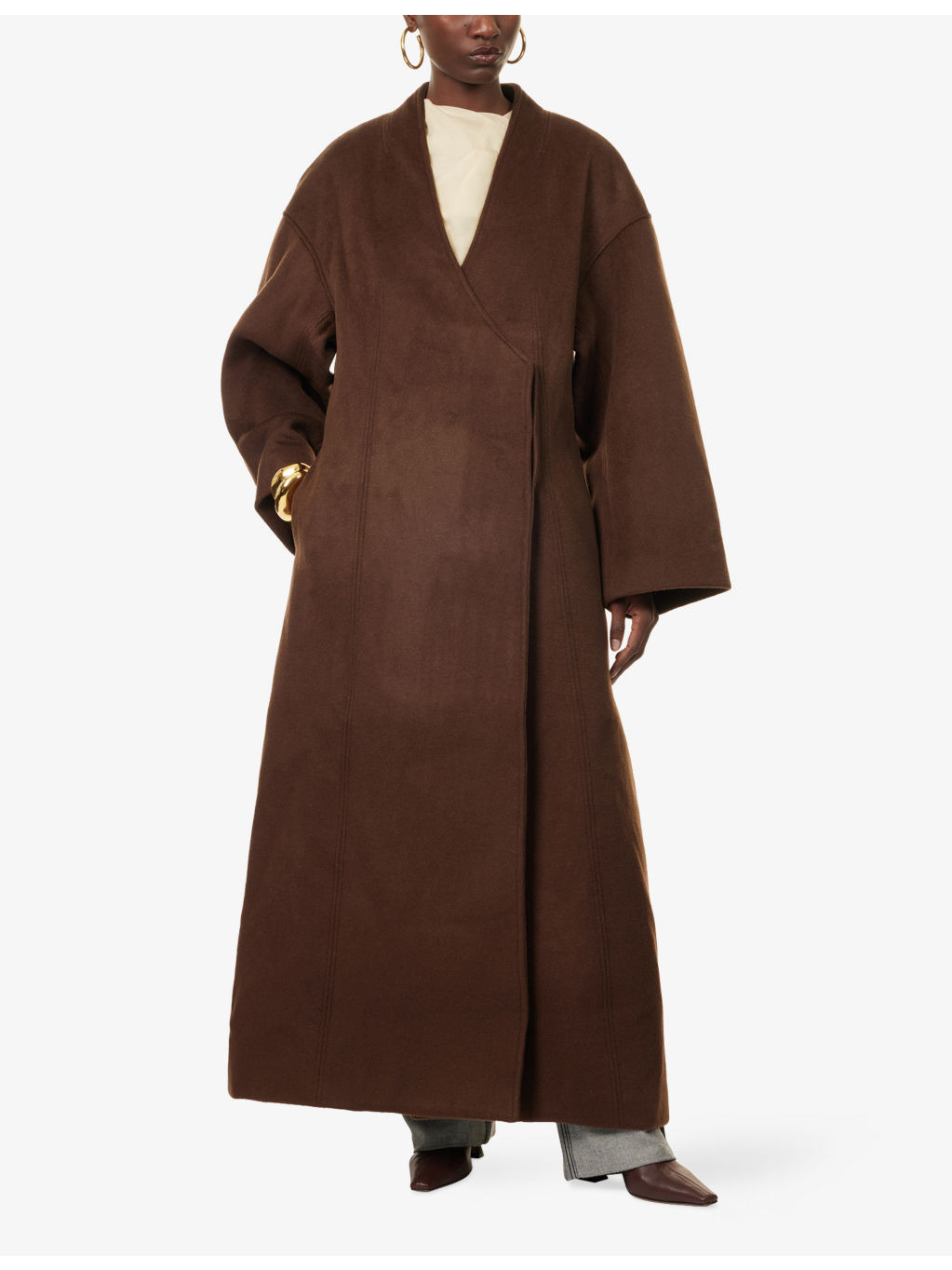 Rondo V-Neck Wool Coat - 2