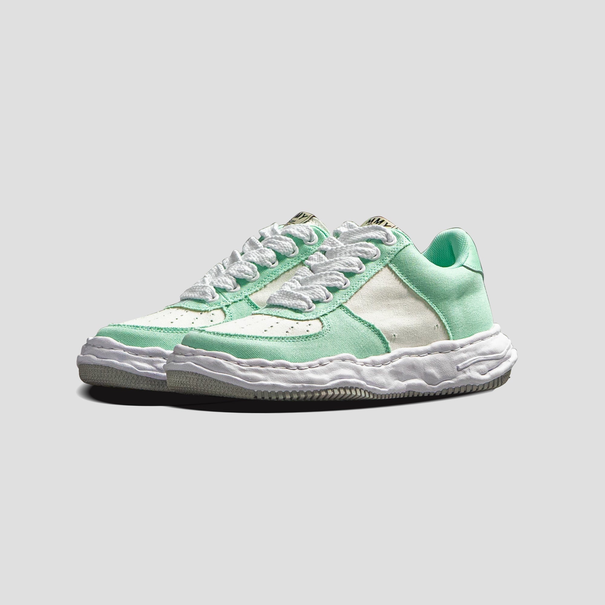 WAYNE OG SOLE LOW-TOP CANVAS SNEAKERS - MINT - 2