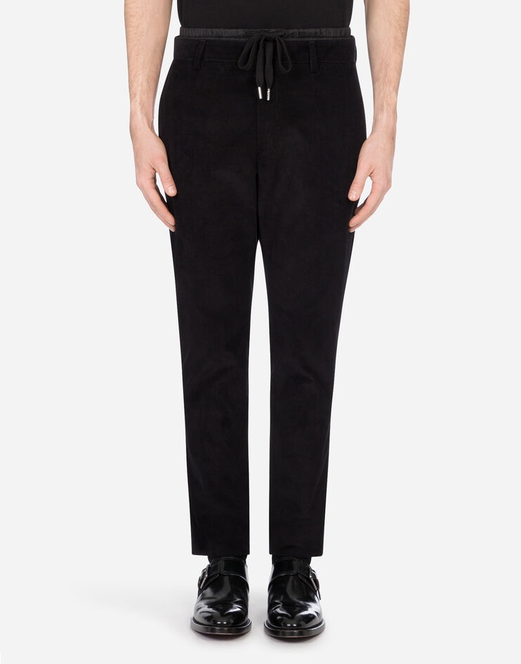 Smooth velvet jogging pants - 1