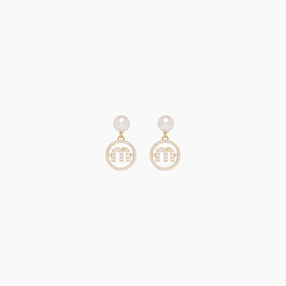 Miu Pearl pendant earrings - 1